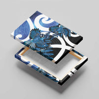 Piwakawaka New Zealand Matariki Canvas Wall Art Maori New Year Silver Fern Blue Galaxy