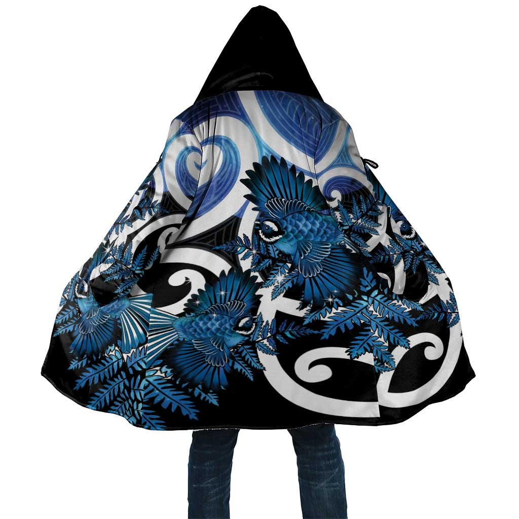 Piwakawaka New Zealand Matariki Cloak Maori New Year Silver Fern Blue Galaxy