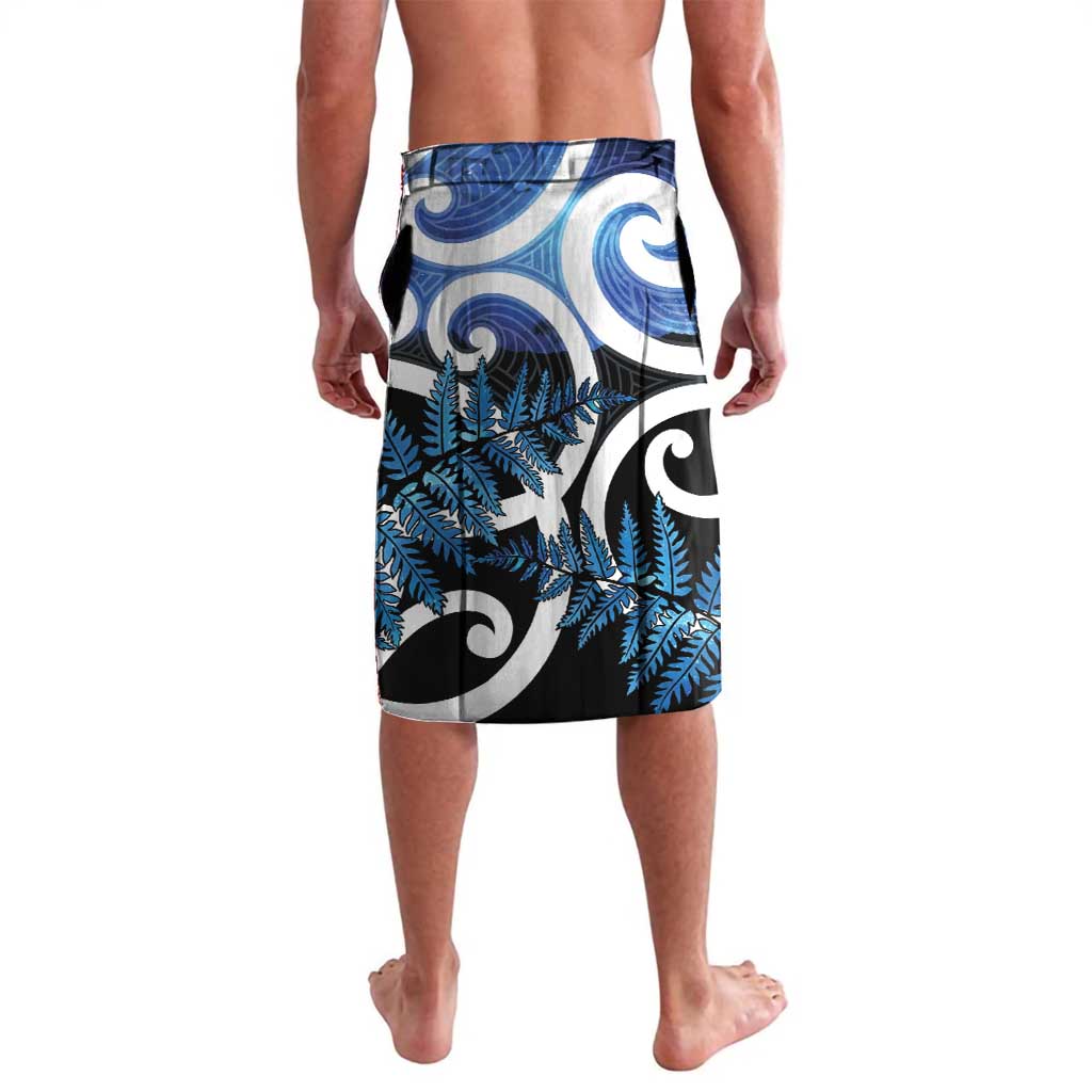 Piwakawaka New Zealand Matariki Lavalava Maori New Year Silver Fern Blue Galaxy LT14 - Polynesian Pride