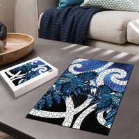 Piwakawaka New Zealand Matariki Puzzle Maori New Year Silver Fern Blue Galaxy