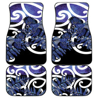 Piwakawaka New Zealand Matariki Car Mats Maori New Year Silver Fern Purple Galaxy