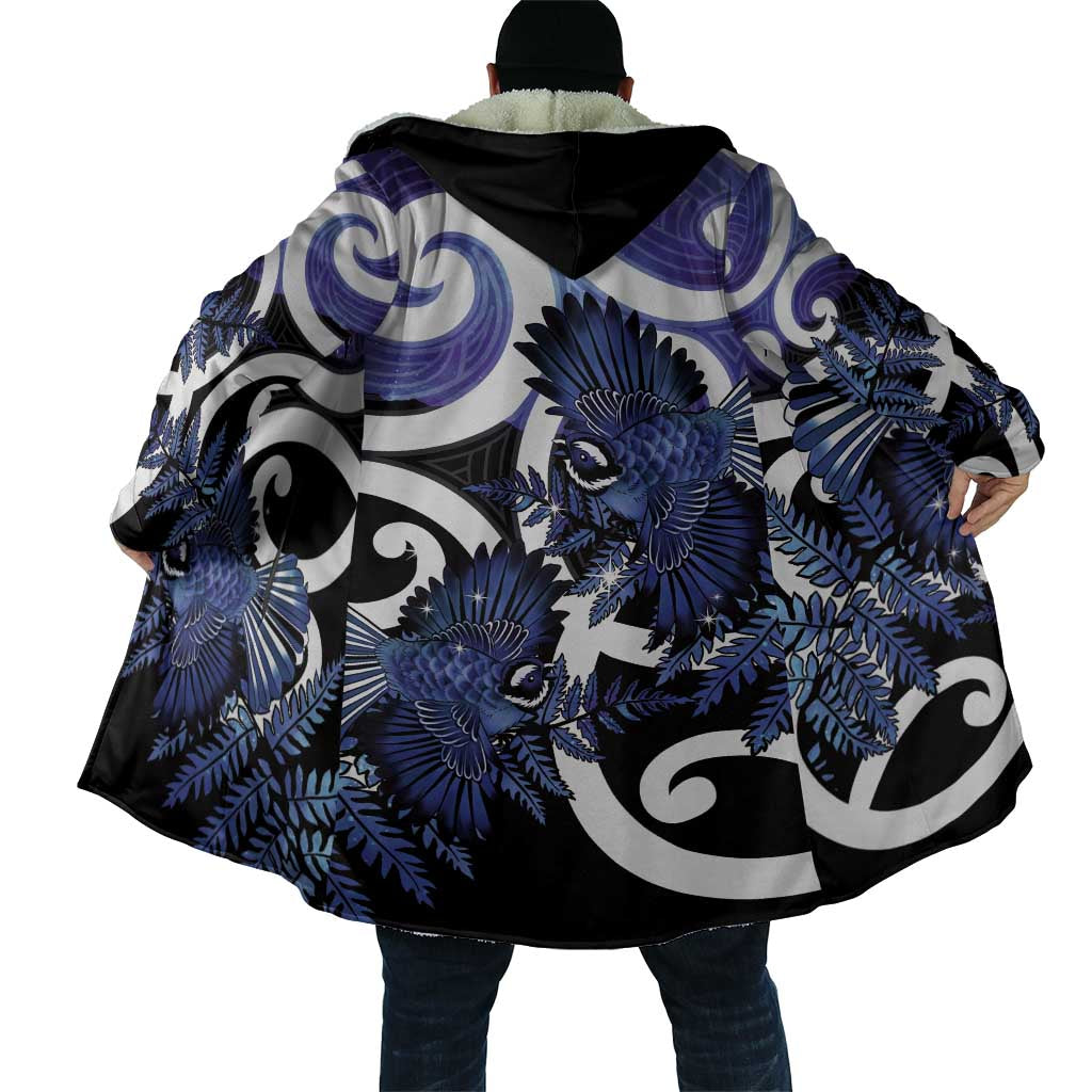 Piwakawaka New Zealand Matariki Cloak Maori New Year Silver Fern Purple Galaxy