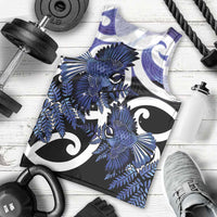 Piwakawaka New Zealand Matariki Men Tank Top Maori New Year Silver Fern Purple Galaxy LT14 - Polynesian Pride