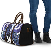 Piwakawaka New Zealand Matariki Travel Bag Maori New Year Silver Fern Purple Galaxy