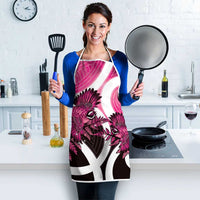 Piwakawaka New Zealand Matariki Apron Maori New Year Silver Fern Pink Galaxy