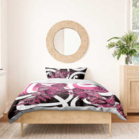 Piwakawaka New Zealand Matariki Bedding Set Maori New Year Silver Fern Pink Galaxy LT14 - Polynesian Pride