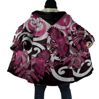Piwakawaka New Zealand Matariki Cloak Maori New Year Silver Fern Pink Galaxy
