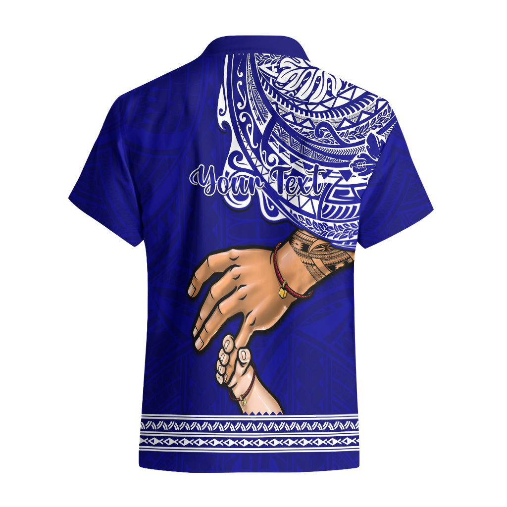 Personalised Father Day American Samoa Hawaiian Shirt I Love You Dad LT14 - Polynesian Pride