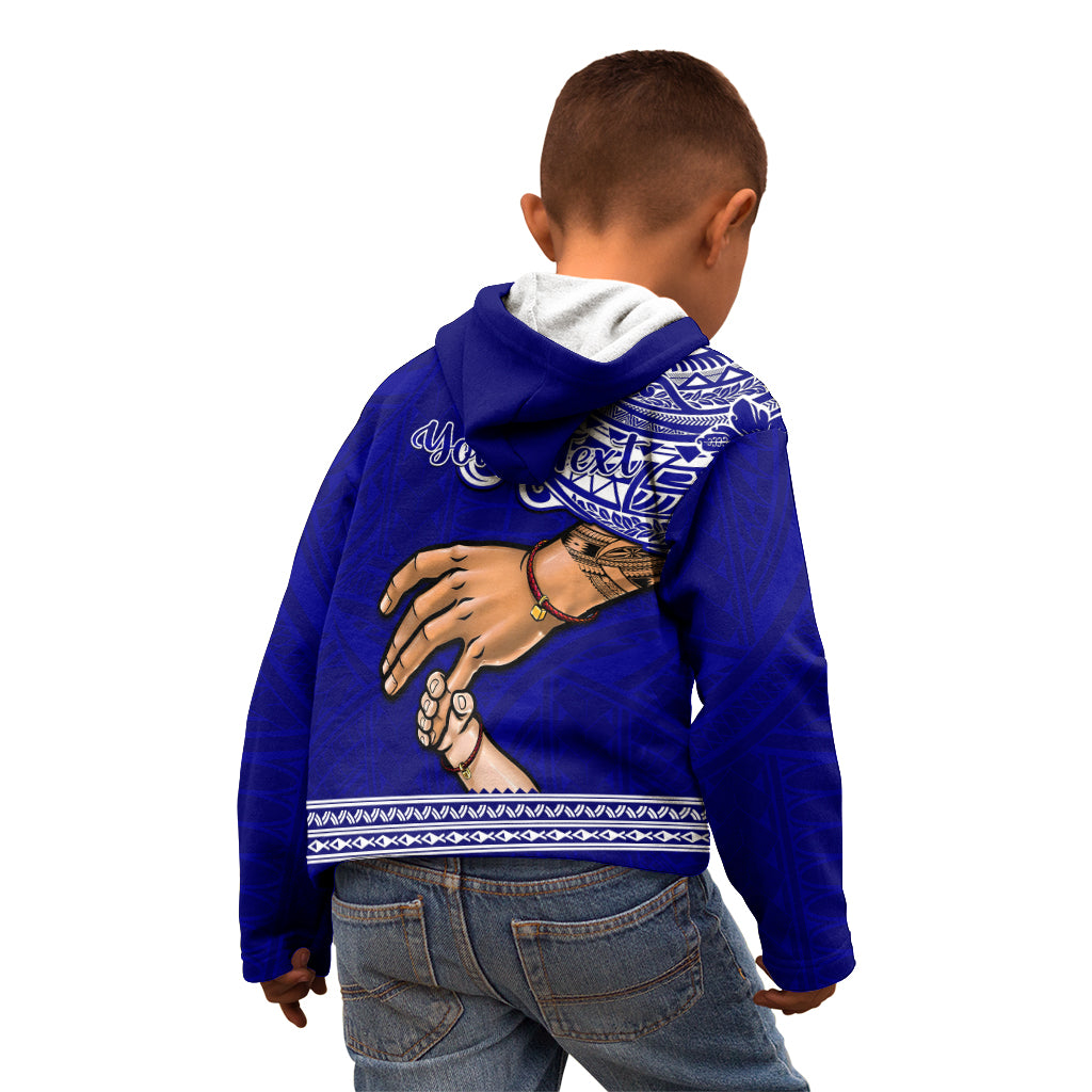 Personalised Father Day American Samoa Kid Hoodie I Love You Dad LT14 - Polynesian Pride