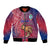 Polynesian Pride Father Day Guam Bomber Jacket I Love You Dad Guaman Latte Stone LT14 Unisex Red - Polynesian Pride