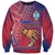 Polynesian Pride Father Day Guam Sweatshirt I Love You Dad Guaman Latte Stone LT14 Unisex Red - Polynesian Pride