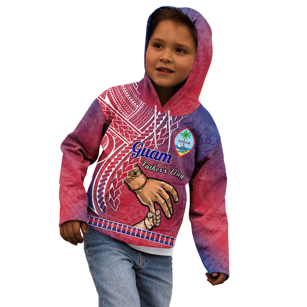 Personalised Father Day Guam Kid Hoodie I Love You Dad Guaman Latte Stone LT14 - Polynesian Pride
