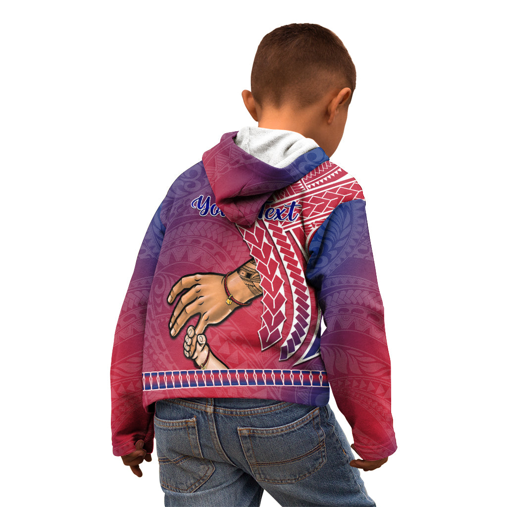 Personalised Father Day Guam Kid Hoodie I Love You Dad Guaman Latte Stone LT14 - Polynesian Pride