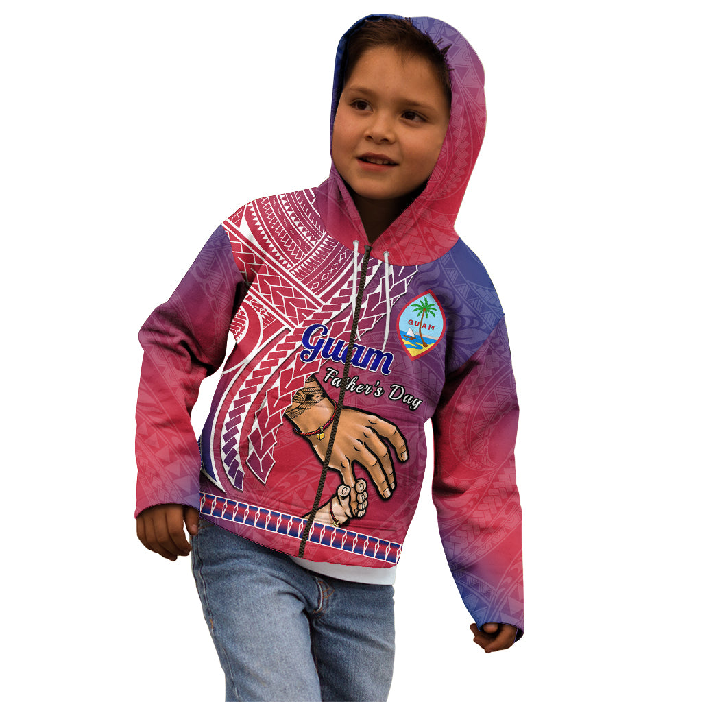 Personalised Father Day Guam Kid Hoodie I Love You Dad Guaman Latte Stone LT14 - Polynesian Pride