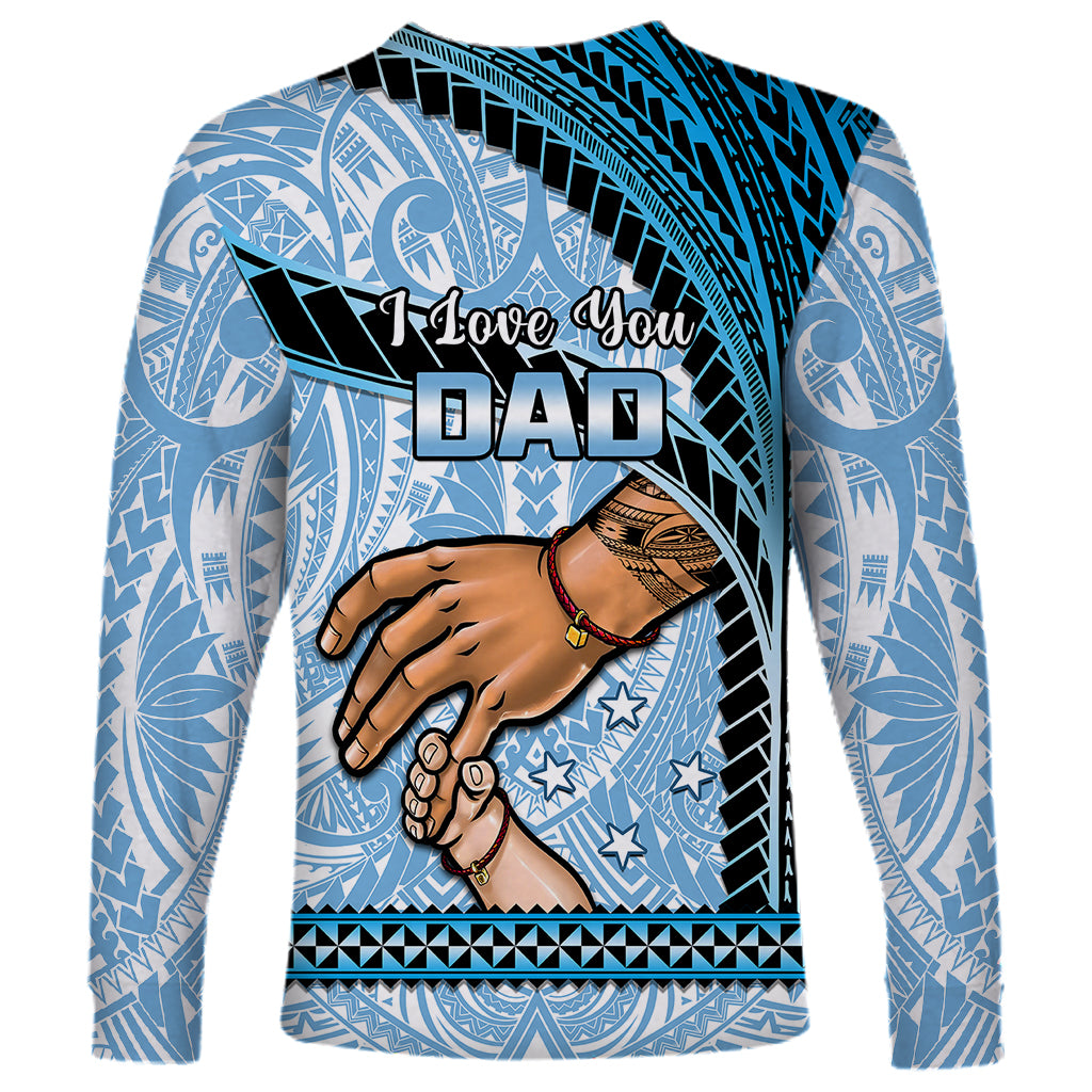 Polynesian Pride Father Day FSM Long Sleeve Shirt Federated States of Micronesia I Love You Dad LT14 - Polynesian Pride