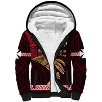 Polynesian Pride Father Day Wallis and Futuna Sherpa Hoodie I Love You Dad LT14 Unisex Red - Polynesian Pride