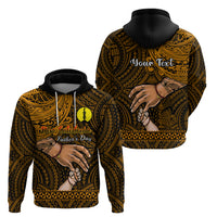 Custom Father Day New Caledonia Hoodie I Love You Dad LT14 - Polynesian Pride