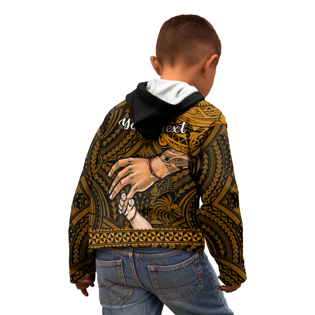 Personalised Father Day New Caledonia Kid Hoodie I Love You Dad LT14 - Polynesian Pride