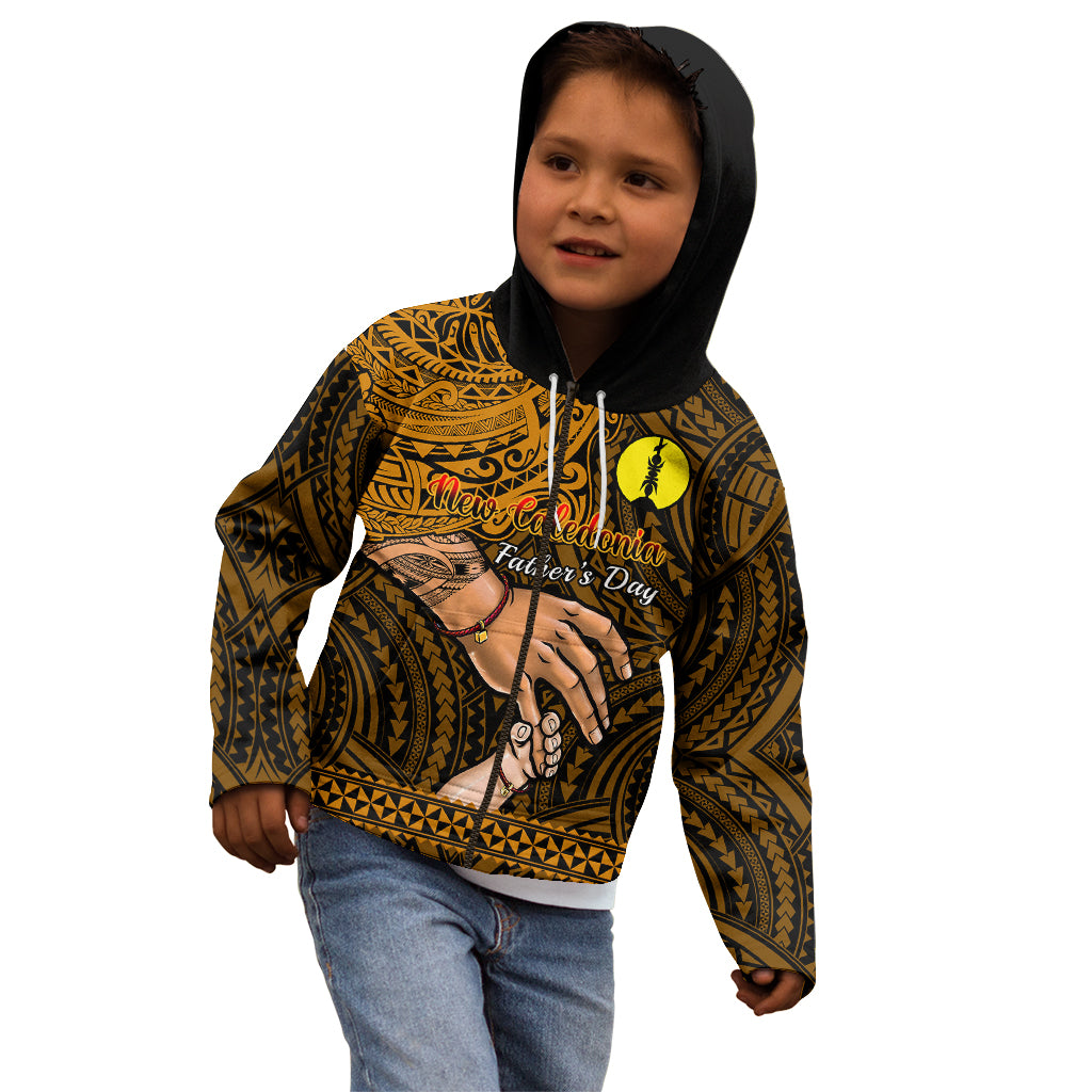 Personalised Father Day New Caledonia Kid Hoodie I Love You Dad LT14 - Polynesian Pride