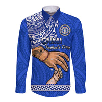 Polynesian Pride Father Day Northern Mariana Islands Long Sleeve Button Shirt CNMI I Love You Dad LT14 Unisex Red - Polynesian Pride