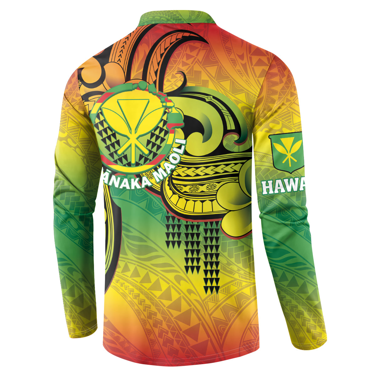 Hawaii Flag Day Button Sweatshirt Kanaka Maoli With Kakau Polynesian Pattern LT14