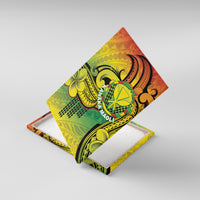 Hawaii Flag Day Canvas Wall Art Kanaka Maoli With Kakau Polynesian Pattern