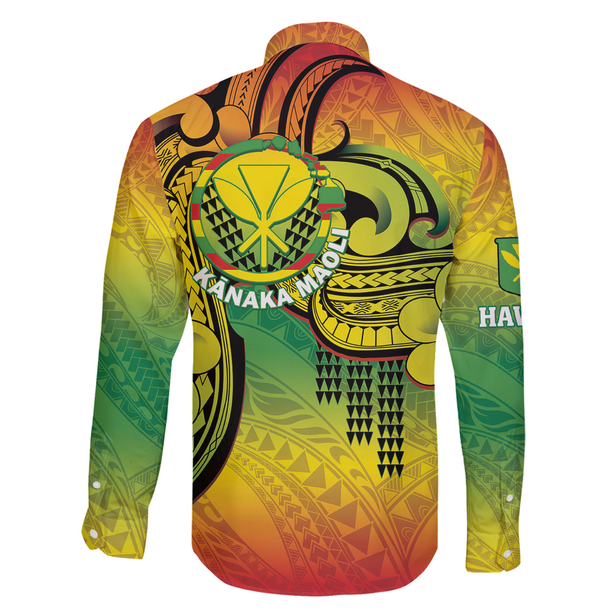 Hawaii Flag Day Family Matching Off The Shoulder Long Sleeve Dress and Hawaiian Shirt Kanaka Maoli With Kakau Polynesian Pattern LT14