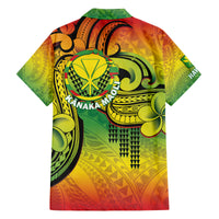 Hawaii Flag Day Family Matching Off Shoulder Maxi Dress and Hawaiian Shirt Kanaka Maoli With Kakau Polynesian Pattern LT14