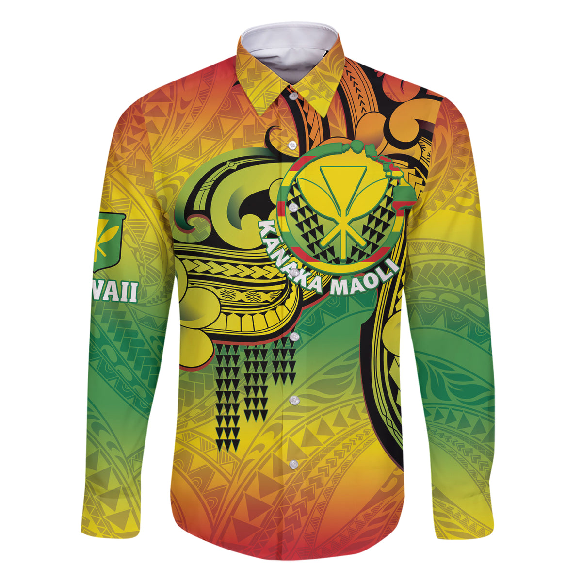 Hawaii Flag Day Family Matching Short Sleeve Bodycon Dress and Hawaiian Shirt Kanaka Maoli With Kakau Polynesian Pattern LT14