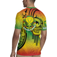 Hawaii Flag Day Rugby Jersey Kanaka Maoli With Kakau Polynesian Pattern LT14