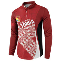 Tonga Rugby Custom Button Sweatshirt Go ʻIkale Tahi Go Tongan Tapa Cloth