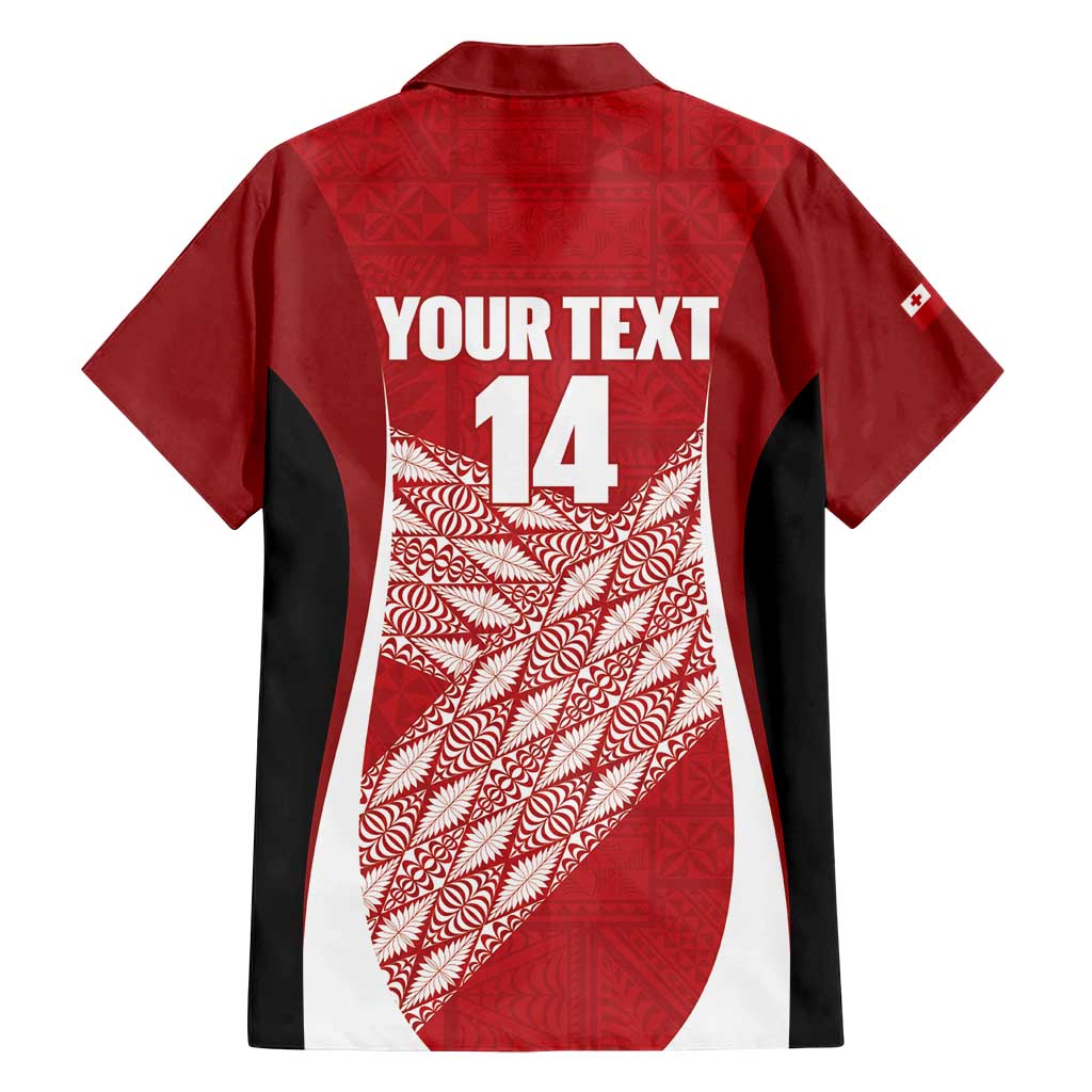 Tonga Rugby Custom Family Matching Summer Maxi Dress and Hawaiian Shirt Go ʻIkale Tahi Go Tongan Tapa Cloth