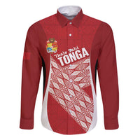 Tonga Rugby Custom Family Matching Tank Maxi Dress and Hawaiian Shirt Go ʻIkale Tahi Go Tongan Tapa Cloth