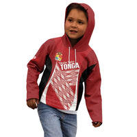 Tonga Rugby Custom Kid Hoodie Go ʻIkale Tahi Go Tongan Tapa Cloth