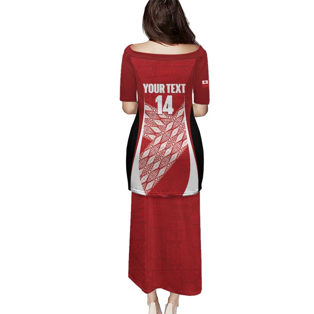 Tonga Rugby Custom Puletasi Go ʻIkale Tahi Go Tongan Tapa Cloth