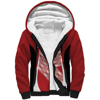 Tonga Rugby Custom Sherpa Hoodie Go ʻIkale Tahi Go Tongan Tapa Cloth