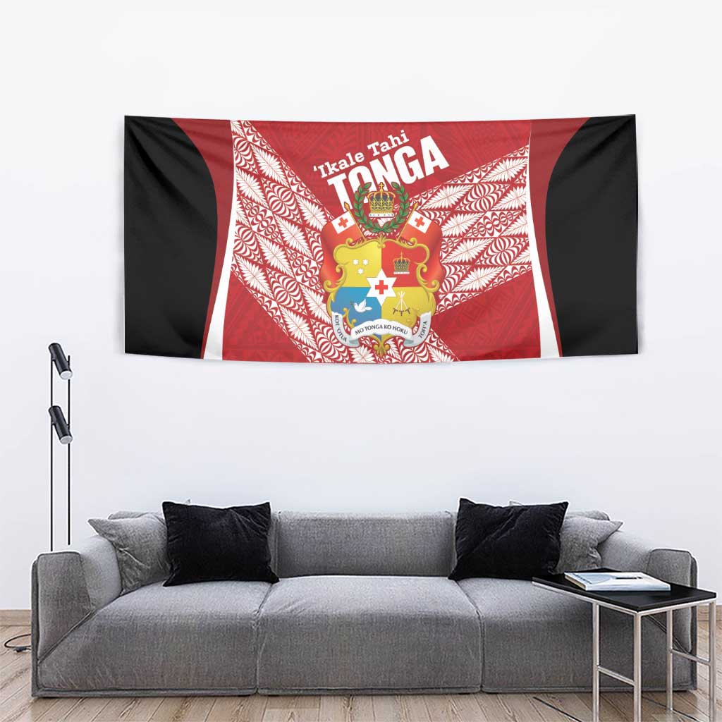 Tonga Rugby Custom Tapestry Go ʻIkale Tahi Go Tongan Tapa Cloth