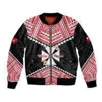 Personalised 29 July Wallis And Futuna Territory Day Bomber Jacket Polynesian Tribal Pattern LT14 Unisex Red - Polynesian Pride