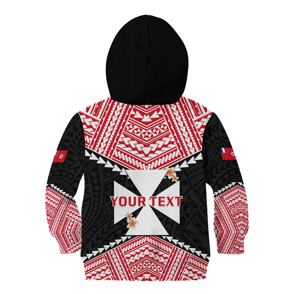 Personalised 29 July Wallis And Futuna Territory Day Kid Hoodie Polynesian Tribal Pattern LT14 - Polynesian Pride