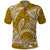 Polynesian Pride Hawaii Polo Shirt Hawaiian Tribal Honu Gold Version LT14 Gold - Polynesian Pride