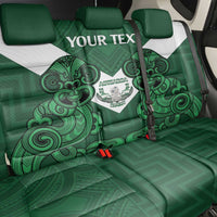 Custom Aotearoa Rugby Back Car Seat Cover New Zealand Maori Kete Poutama Pattern LT14 - Polynesian Pride