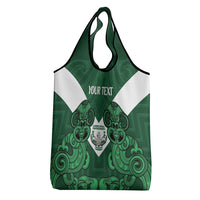 Custom Aotearoa Rugby Grocery Bag New Zealand Maori Kete Poutama Pattern LT14 - Polynesian Pride