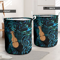 Kotiate New Zealand Laundry Basket Maori Weapon Paua Shell Haka Fern LT14 - Polynesian Pride