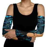 Kotiate New Zealand Arm Sleeves Maori Weapon Paua Shell Haka Fern LT14 - Polynesian Pride