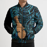 Kotiate New Zealand Bomber Puffer Jacket Maori Weapon Paua Shell Haka Fern LT14 - Polynesian Pride