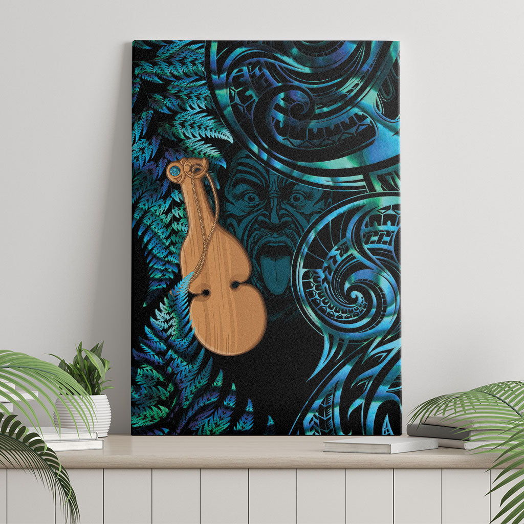 Kotiate New Zealand Canvas Wall Art Maori Weapon Paua Shell Haka Fern LT14 - Polynesian Pride