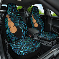 Kotiate New Zealand Car Seat Cover Maori Weapon Paua Shell Haka Fern LT14 One Size Turquoise - Polynesian Pride