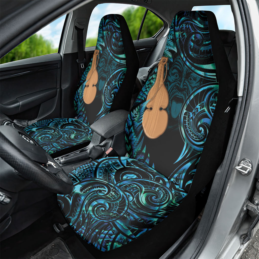 Kotiate New Zealand Car Seat Cover Maori Weapon Paua Shell Haka Fern LT14 - Polynesian Pride