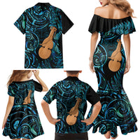 Kotiate New Zealand Family Matching Mermaid Dress and Hawaiian Shirt Maori Weapon Paua Shell Haka Fern LT14 - Polynesian Pride