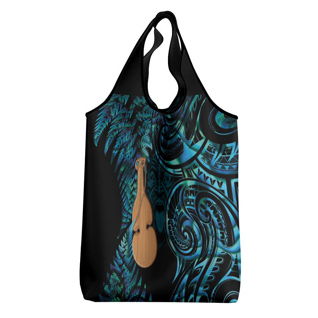 Kotiate New Zealand Grocery Bag Maori Weapon Paua Shell Haka Fern LT14 - Polynesian Pride